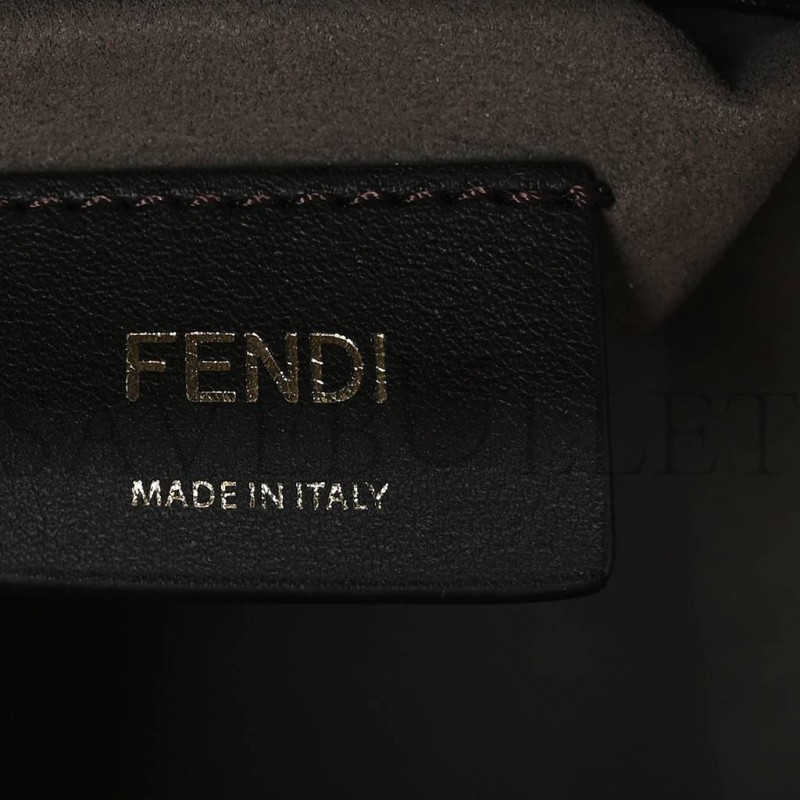 FENDI VITELLO LIBERTY F IS FENDI BI-COLOR FF 1974 EMBOSSED MINI MON TRESOR BUCKET BAG MAYA BLACK (18*11*10cm) FENDI VITELLO LIBERTY F IS FENDI BI-COLOR FF 1974 EMBOSSED MINI MON TRESOR BUCKET BAG MAYA BLACK (18*11*10cm)